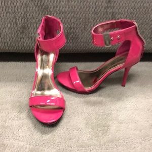 Hot pink J Lo high heel sandal